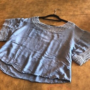 Off-the-shoulder blouse